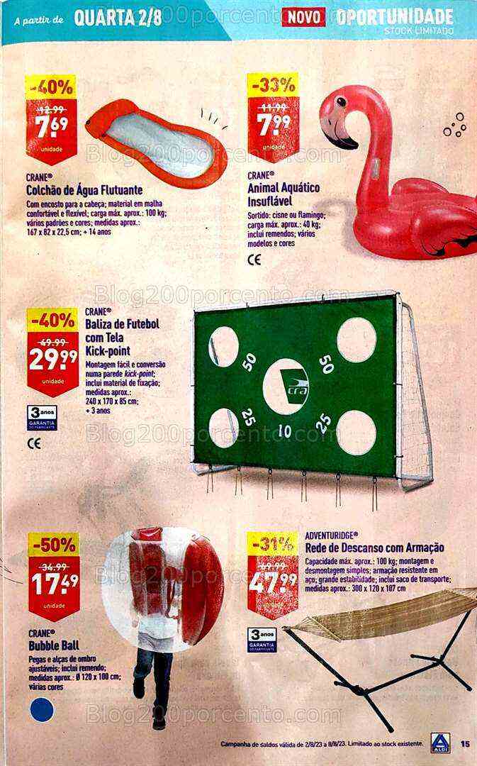 Antevisão Folheto ALDI Bazar Promoções a partir de 2 agosto