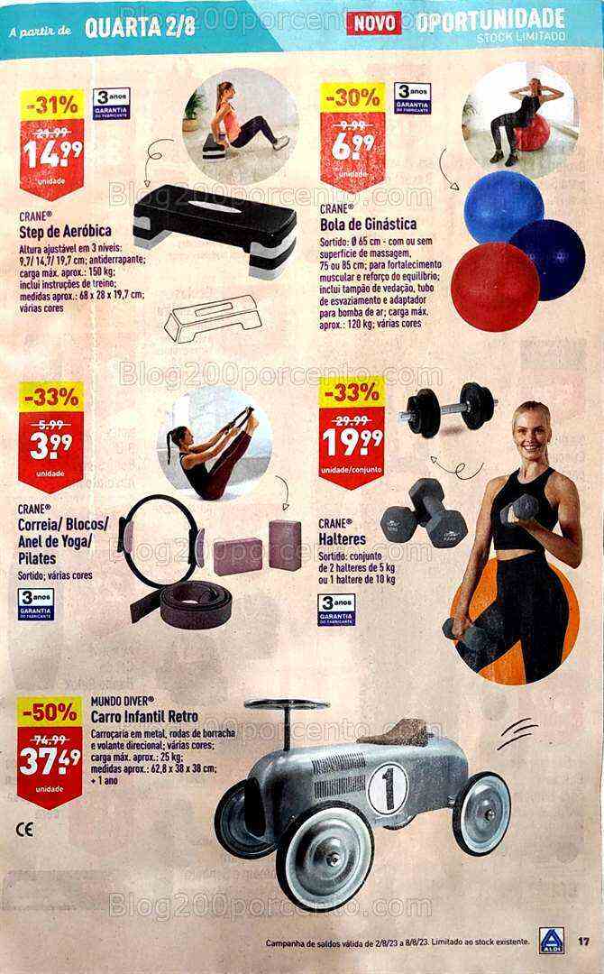 Antevisão Folheto ALDI Bazar Promoções a partir de 2 agosto