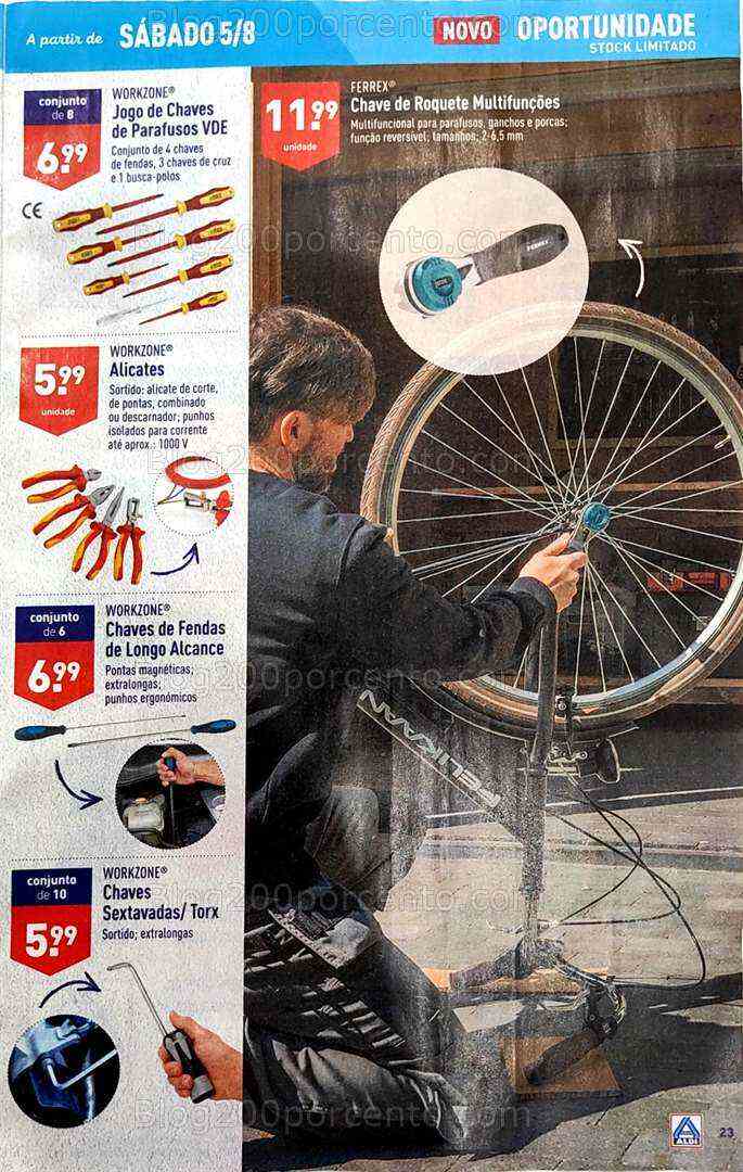 Antevisão Folheto ALDI Bazar Promoções a partir de 5 agosto