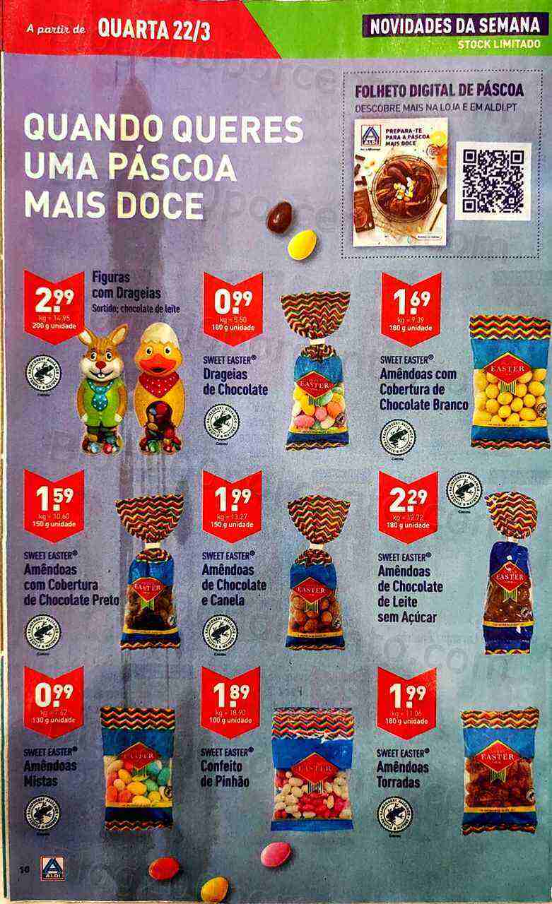 Antevisão Folheto ALDI Promoções de 22 a 28 março