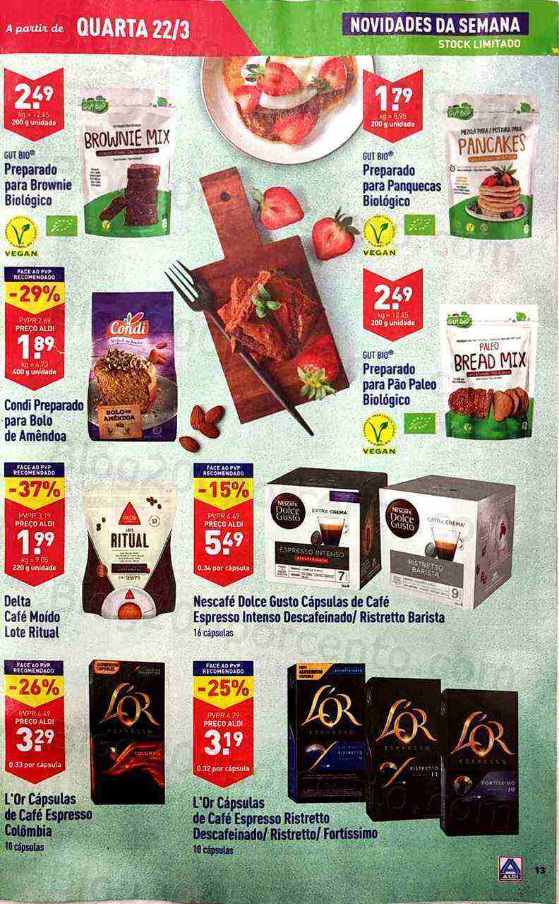Antevisão Folheto ALDI Promoções de 22 a 28 março