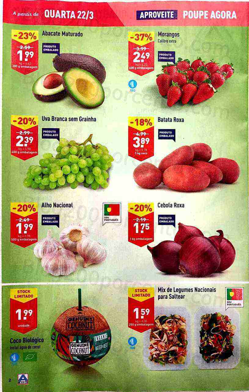 Antevisão Folheto ALDI Promoções de 22 a 28 março