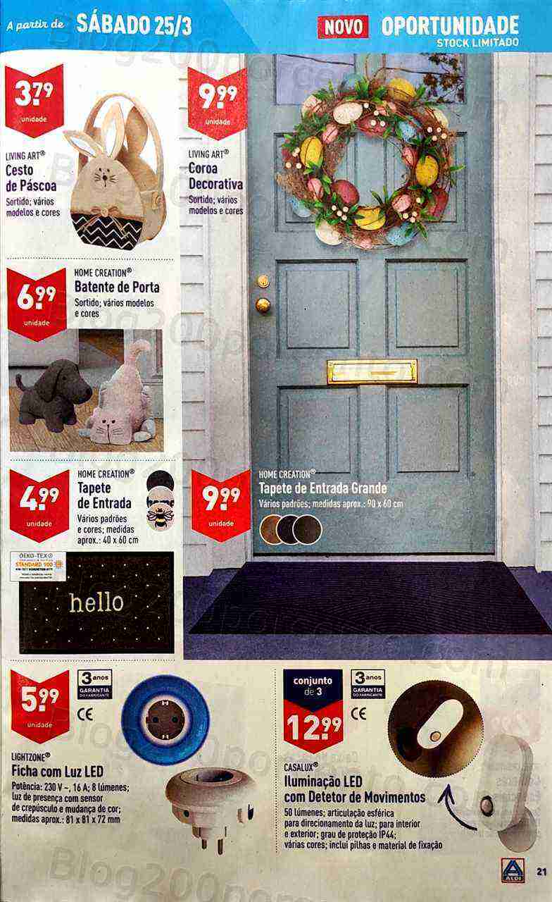 Antevisão Folheto ALDI Promoções de 22 a 28 março