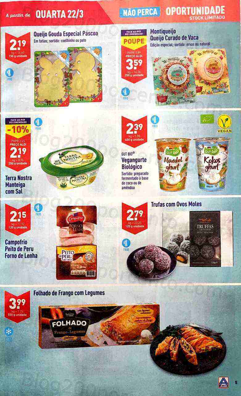 Antevisão Folheto ALDI Promoções de 22 a 28 março