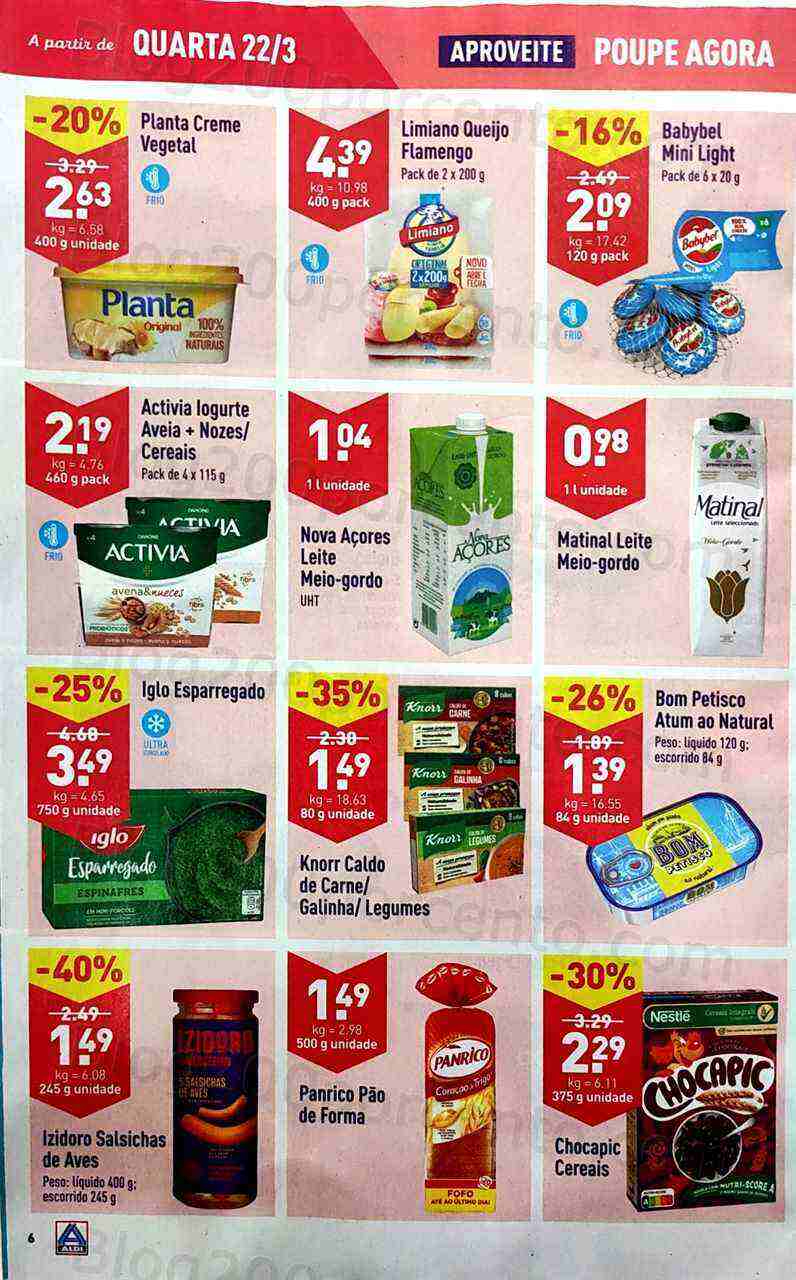 Antevisão Folheto ALDI Promoções de 22 a 28 março