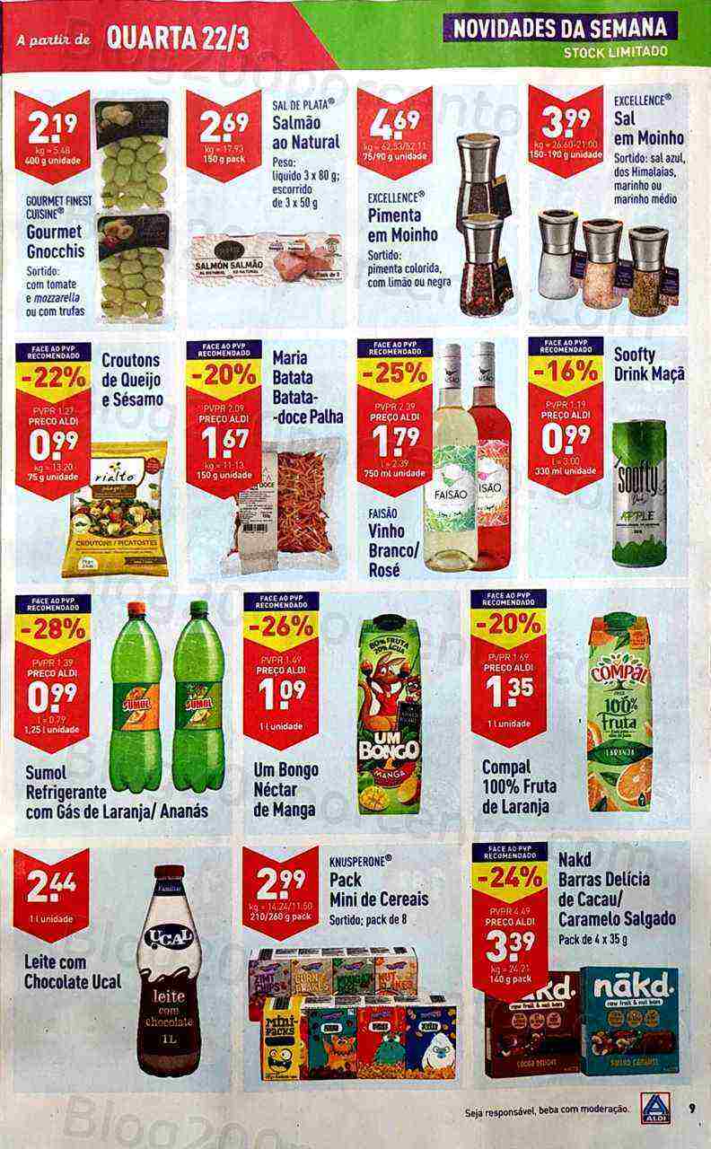 Antevisão Folheto ALDI Promoções de 22 a 28 março