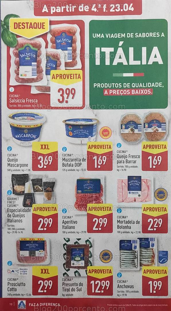 Antevisão Folheto ALDI Promoções de 23 a 29 Abril