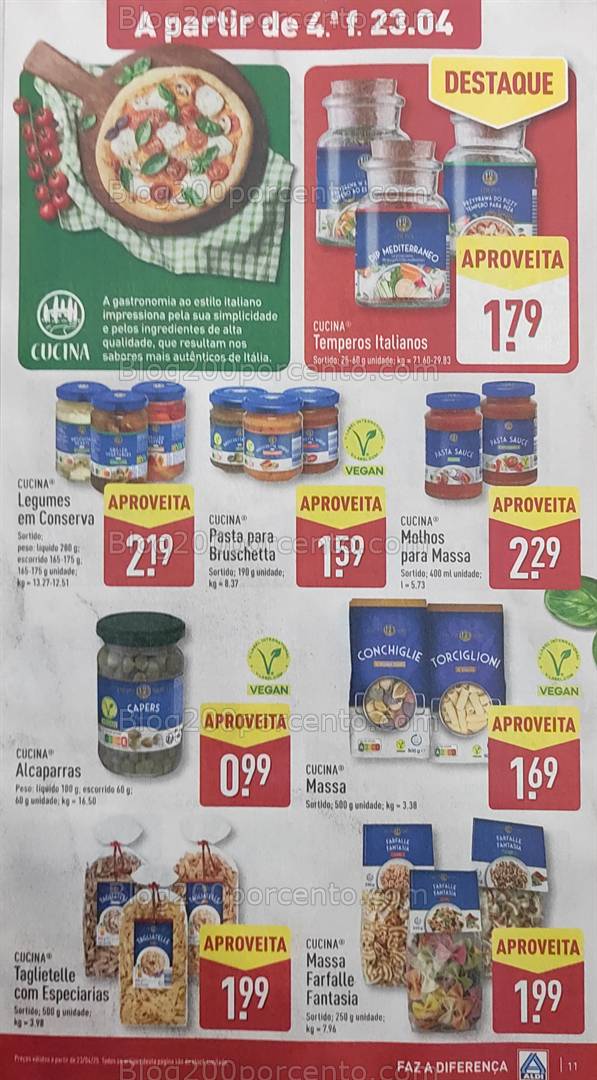 Antevisão Folheto ALDI Promoções de 23 a 29 Abril