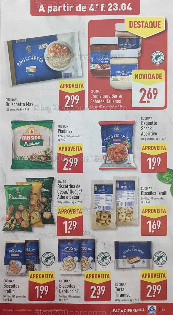Antevisão Folheto ALDI Promoções de 23 a 29 Abril