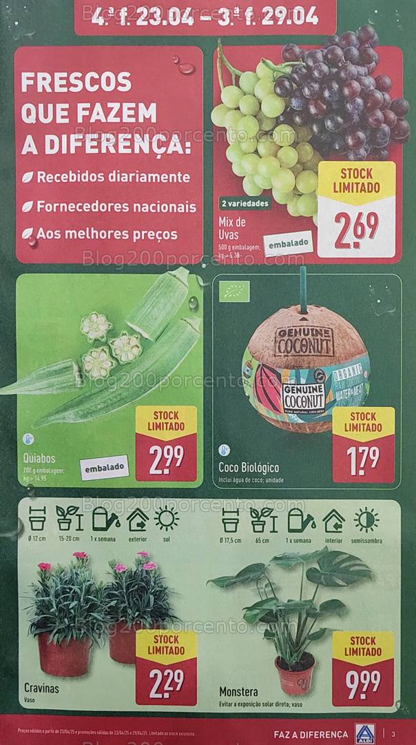Antevisão Folheto ALDI Promoções de 23 a 29 Abril