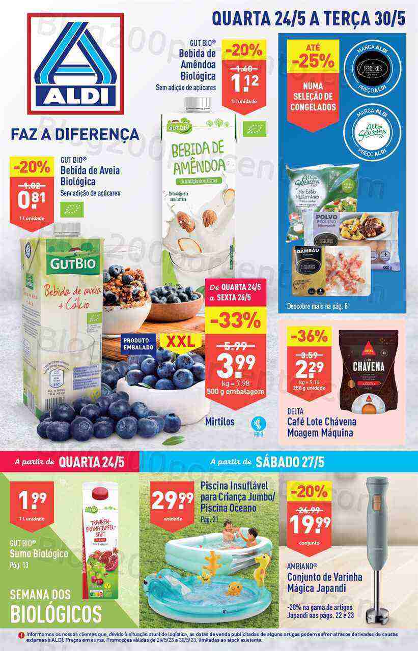 Antevisão Folheto ALDI Promoções de 24 a 30 maio