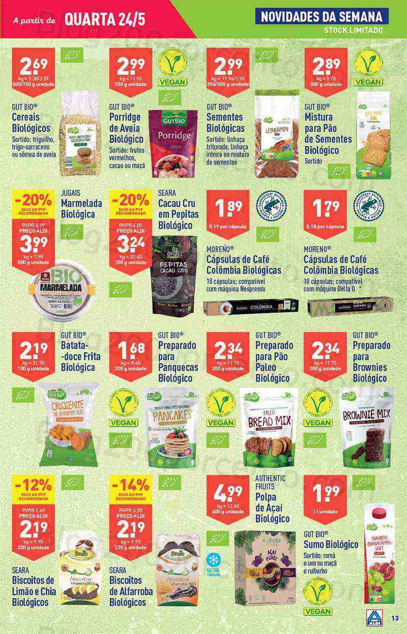 Antevisão Folheto ALDI Promoções de 24 a 30 maio