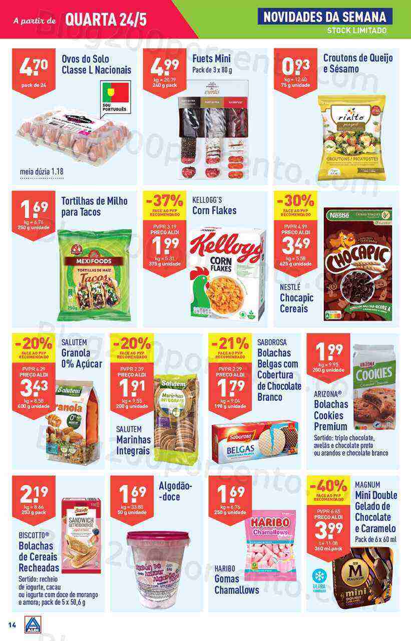 Antevisão Folheto ALDI Promoções de 24 a 30 maio