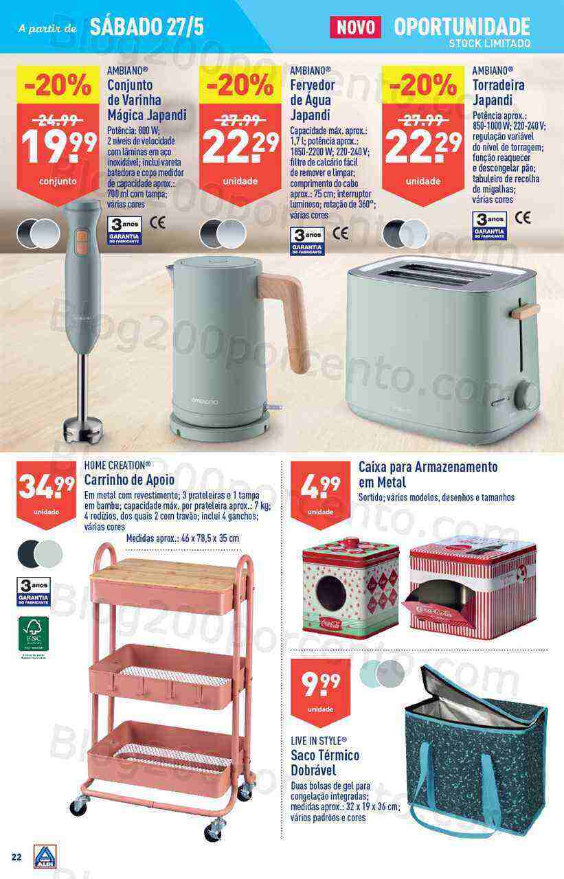 Antevisão Folheto ALDI Promoções de 24 a 30 maio