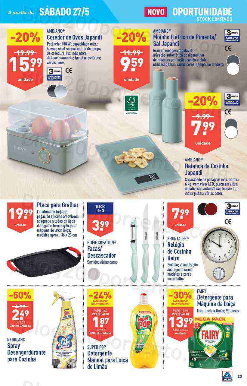 Antevisão Folheto ALDI Promoções de 24 a 30 maio