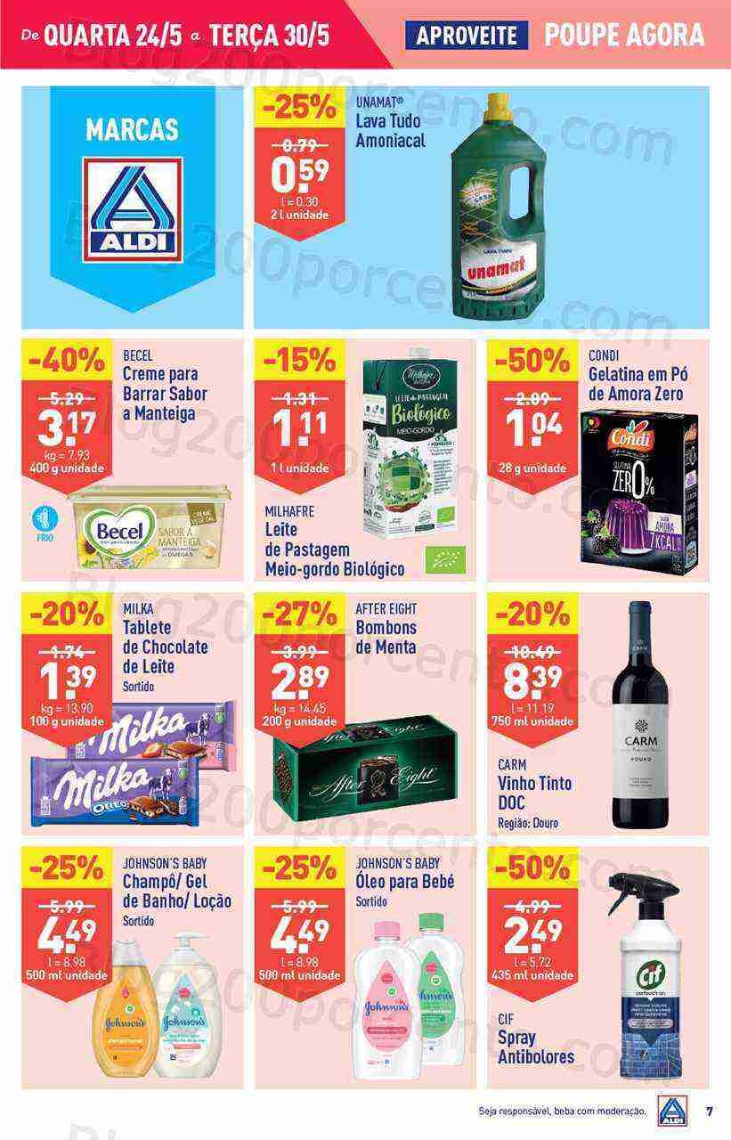 Antevisão Folheto ALDI Promoções de 24 a 30 maio