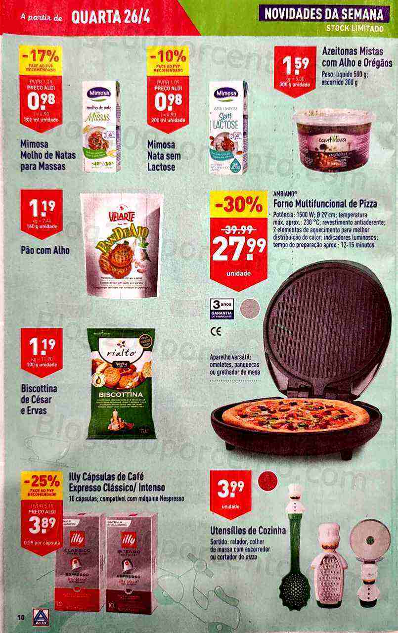 Antevisão Folheto ALDI Promoções de 26 abril a 2 maio