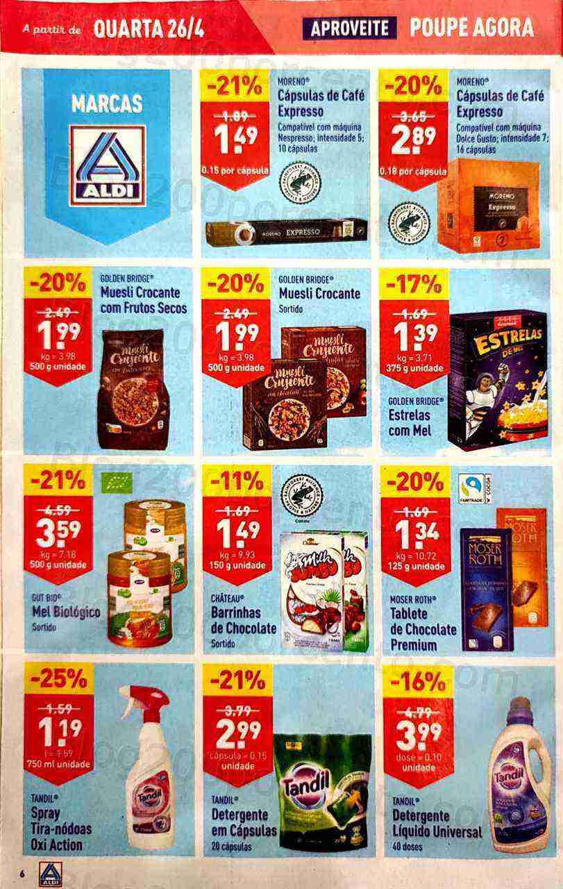 Antevisão Folheto ALDI Promoções de 26 abril a 2 maio