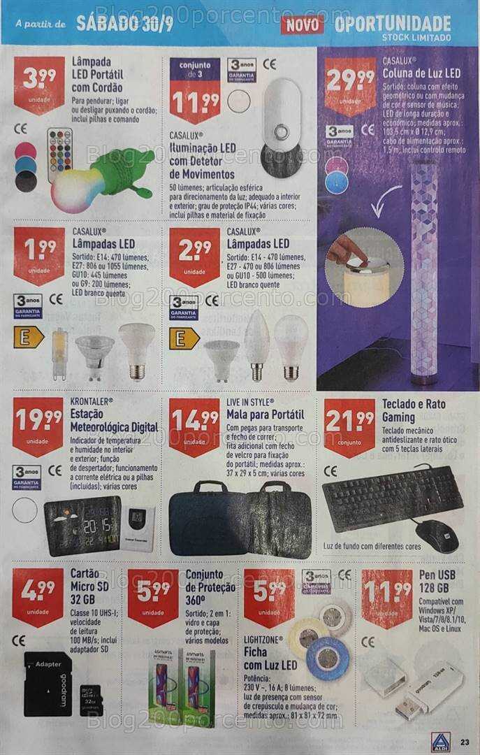 Antevisão Folheto ALDI Promoções de 27 setembro a 3 outubro