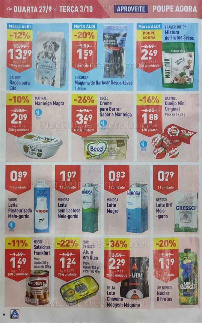 Antevisão Folheto ALDI Promoções de 27 setembro a 3 outubro