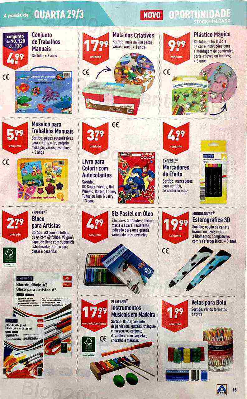 Antevisão Folheto ALDI Promoções de 29 março a 4 abril