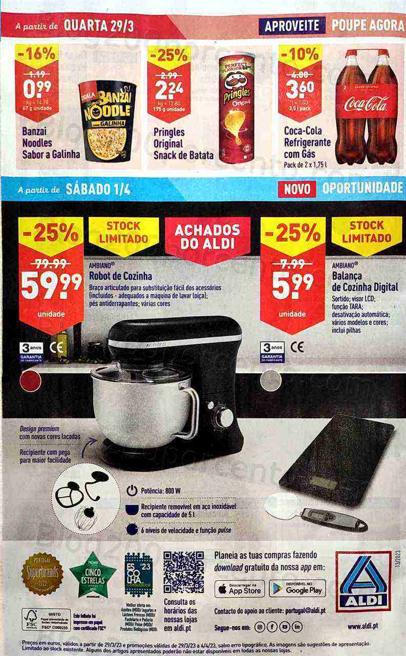 Antevisão Folheto ALDI Promoções de 29 março a 4 abril