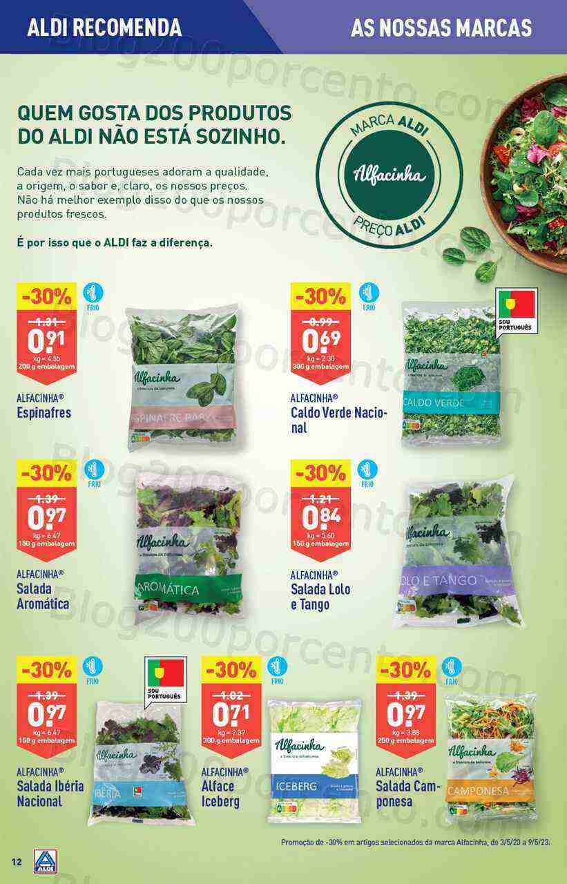 Antevisão Folheto ALDI Promoções de 3 a 9 maio