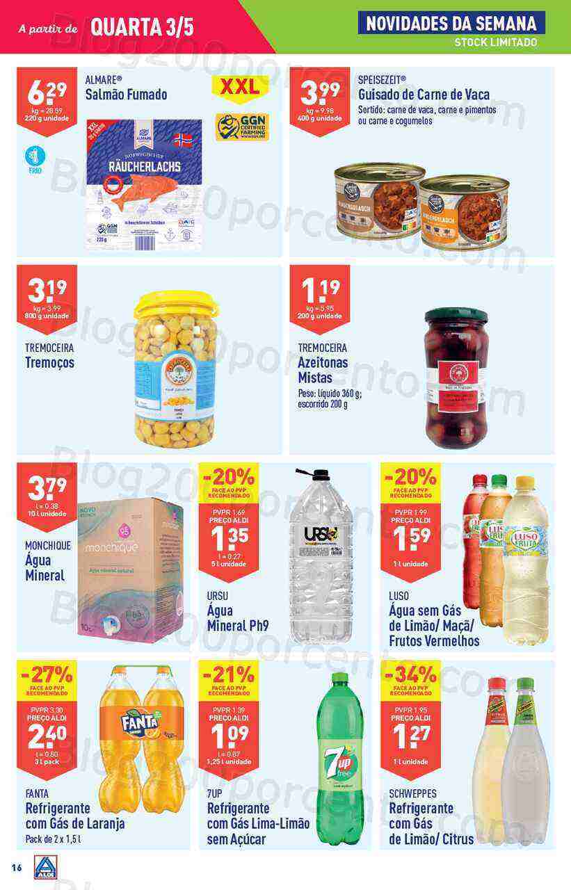Antevisão Folheto ALDI Promoções de 3 a 9 maio