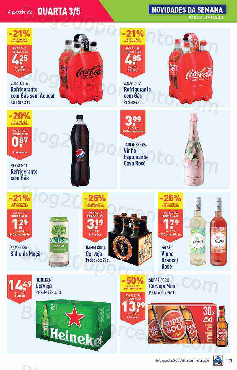 Antevisão Folheto ALDI Promoções de 3 a 9 maio