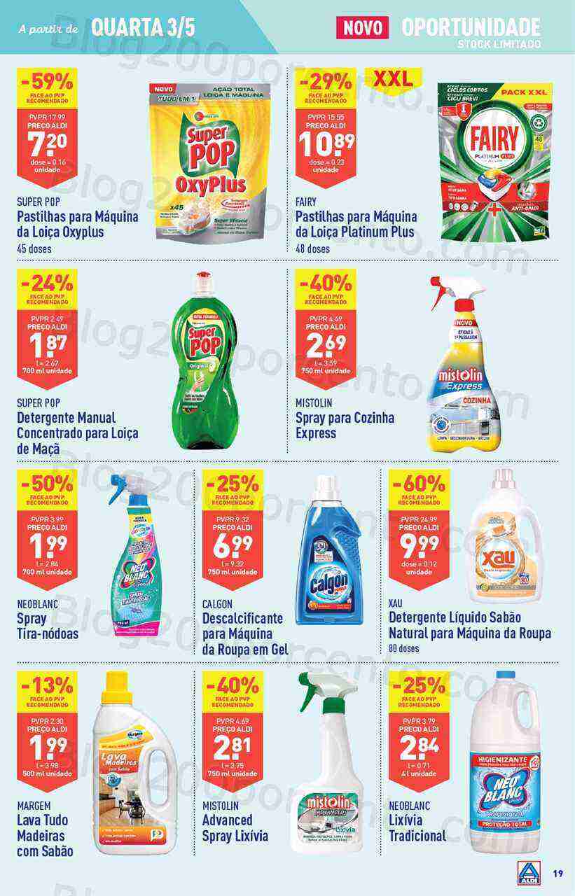 Antevisão Folheto ALDI Promoções de 3 a 9 maio