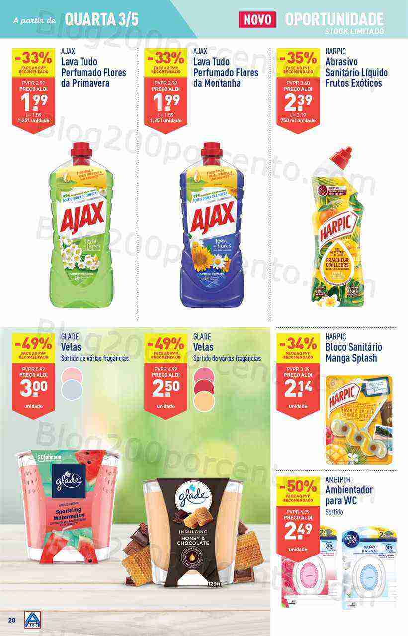 Antevisão Folheto ALDI Promoções de 3 a 9 maio