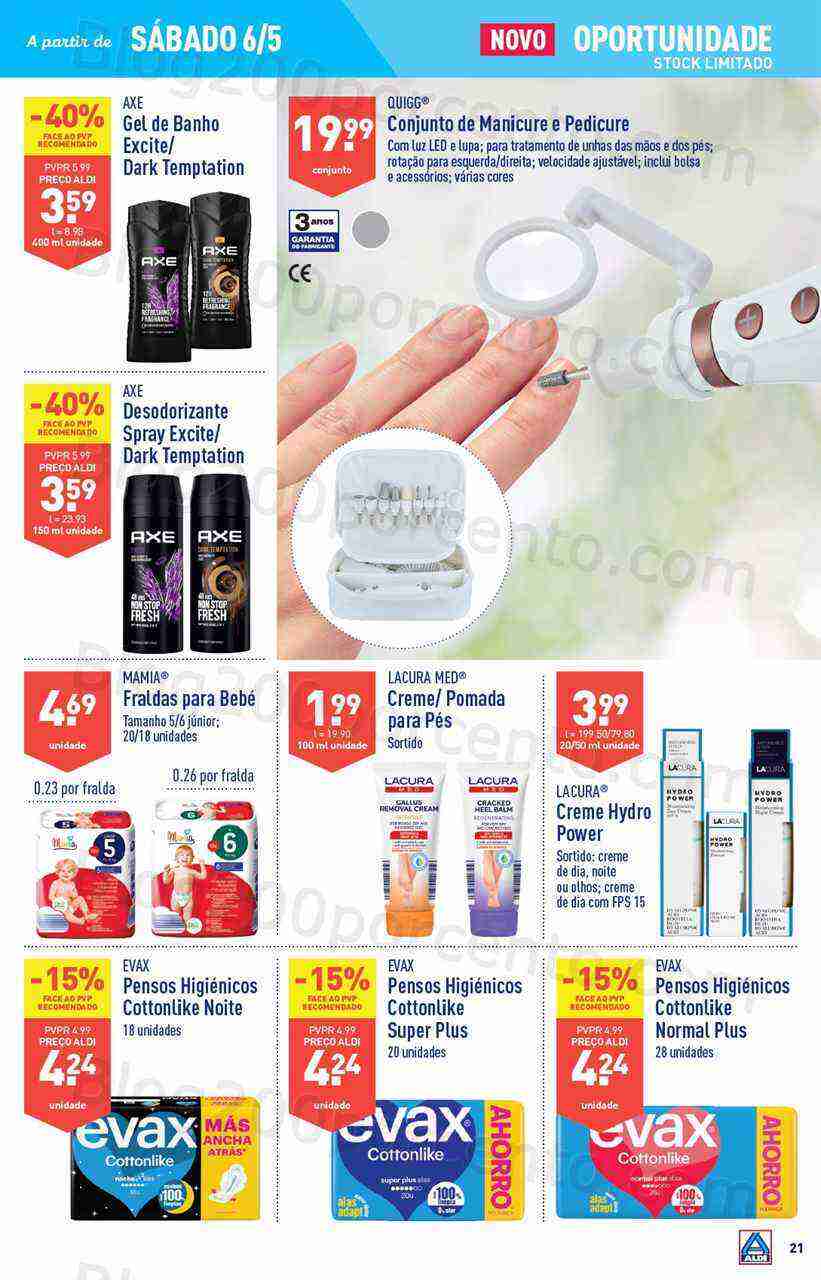 Antevisão Folheto ALDI Promoções de 3 a 9 maio