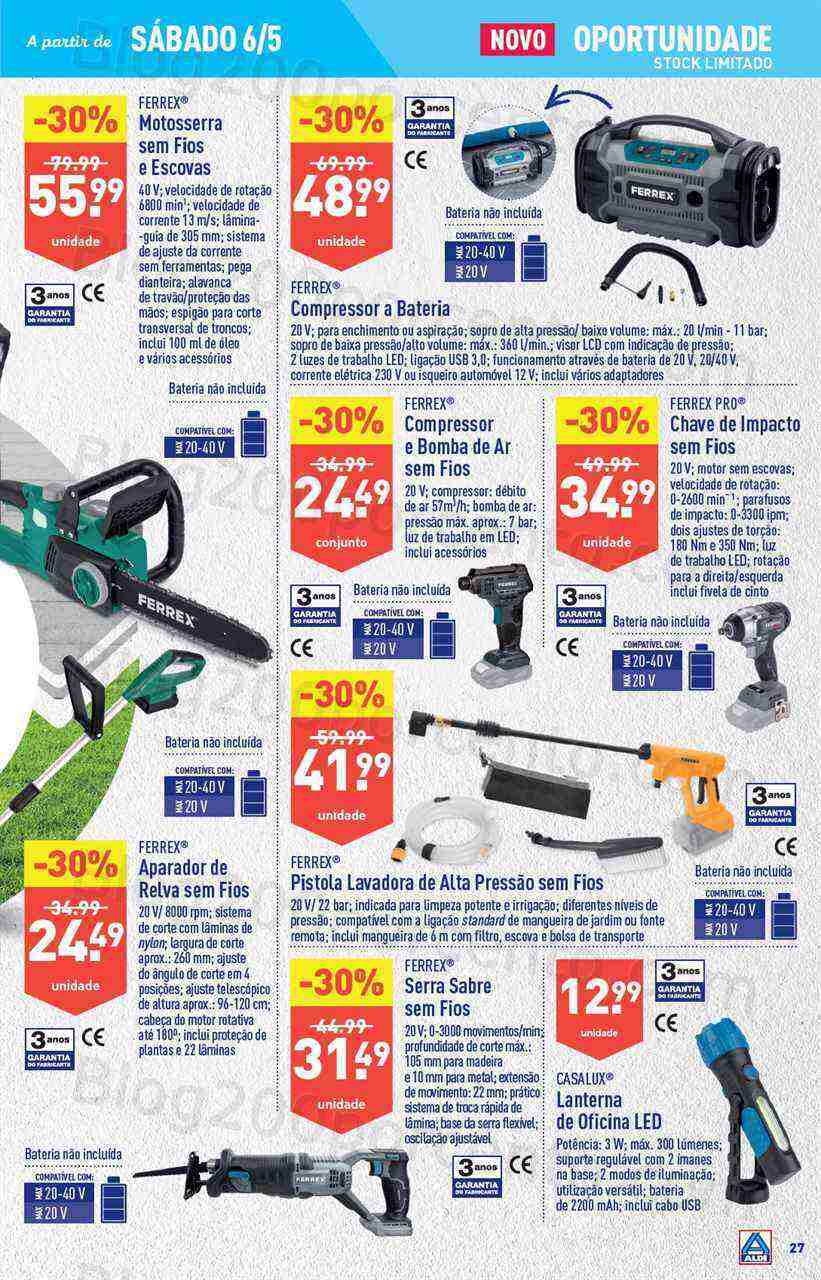 Antevisão Folheto ALDI Promoções de 3 a 9 maio