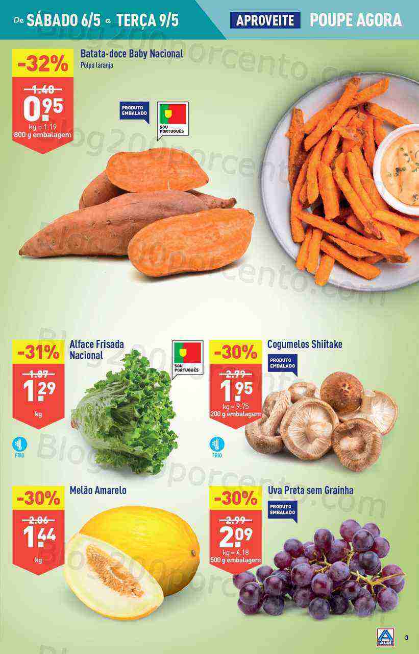 Antevisão Folheto ALDI Promoções de 3 a 9 maio