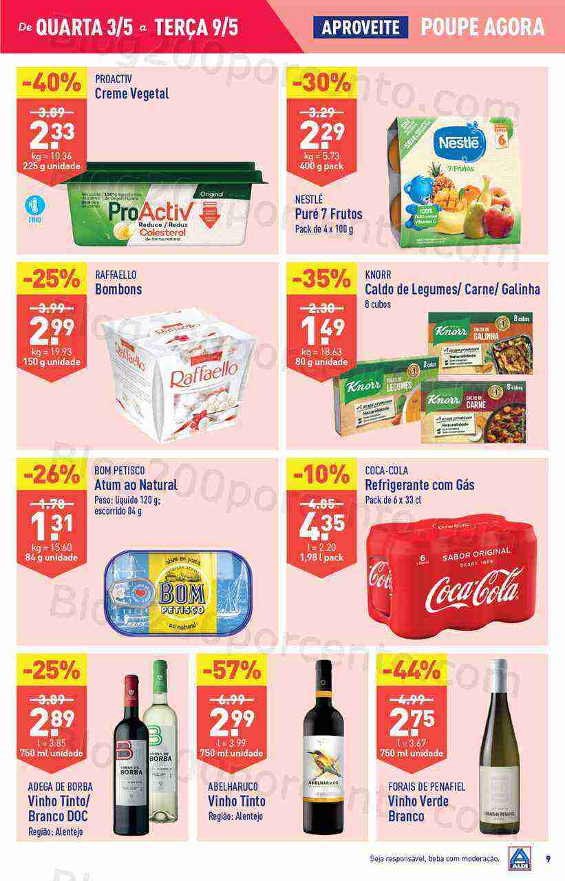 Antevisão Folheto ALDI Promoções de 3 a 9 maio