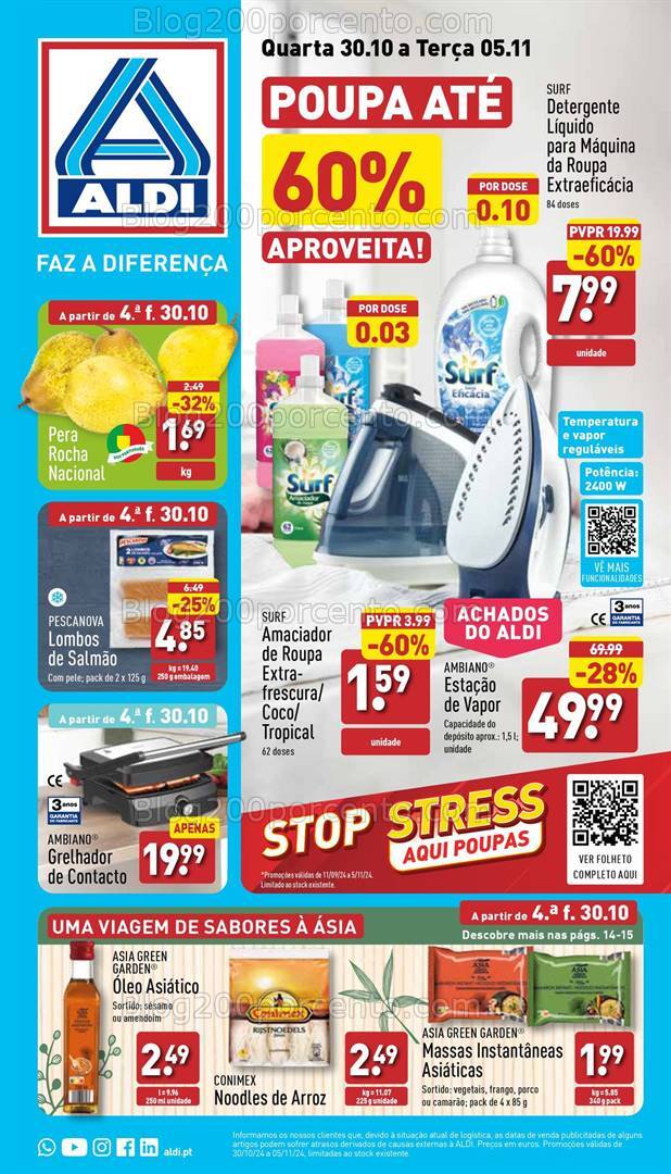 Antevisão Folheto ALDI Promoções de 30 outubro a 5 novembro