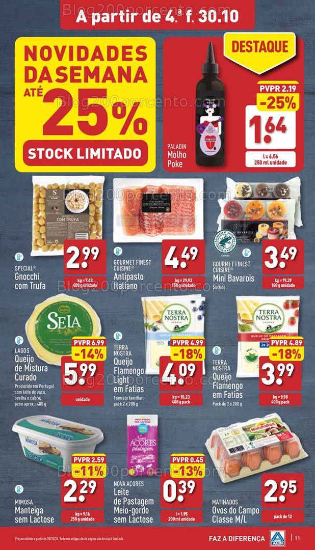 Antevisão Folheto ALDI Promoções de 30 outubro a 5 novembro