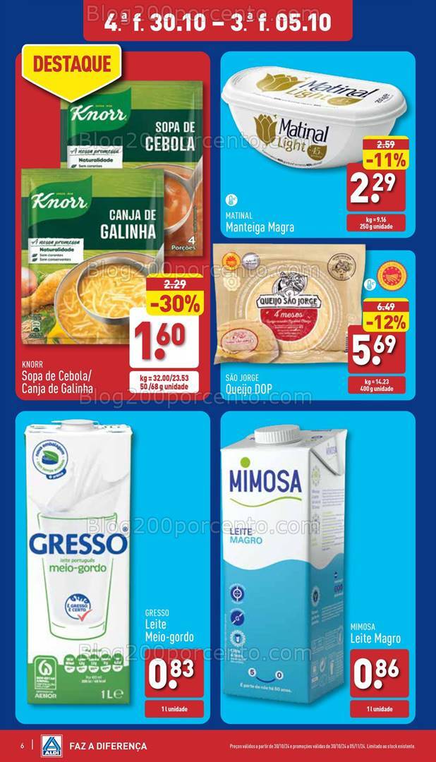 Antevisão Folheto ALDI Promoções de 30 outubro a 5 novembro