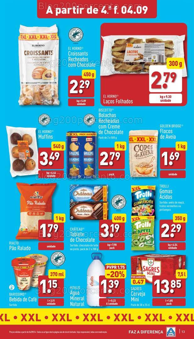 Antevisão Folheto ALDI Promoções de 4 a 10 setembro