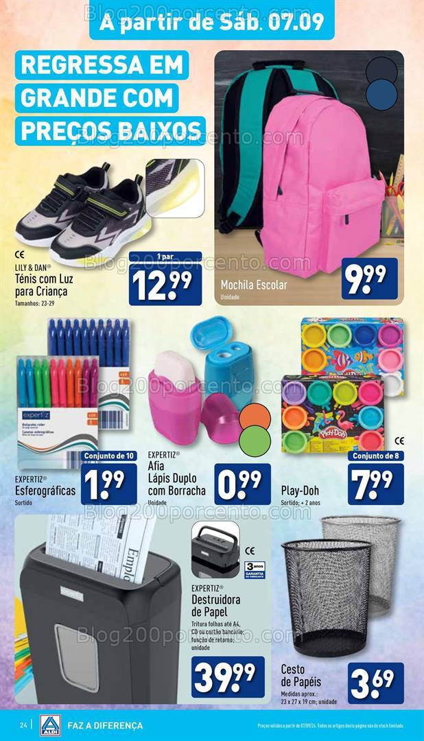 Antevisão Folheto ALDI Bazar Promoções a partir de 7 setembro