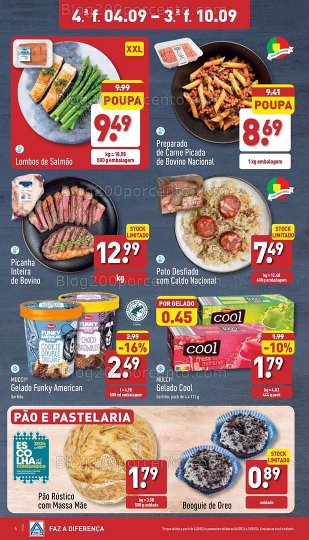 Antevisão Folheto ALDI Promoções de 4 a 10 setembro