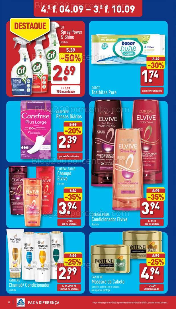 Antevisão Folheto ALDI Promoções de 4 a 10 setembro