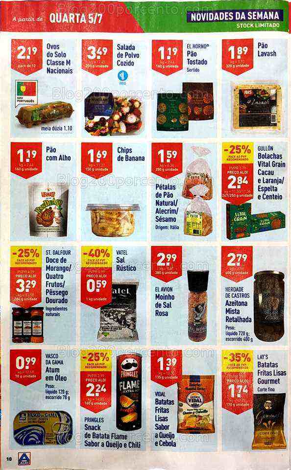 Antevisão Folheto ALDI Promoções de 5 a 11 julho