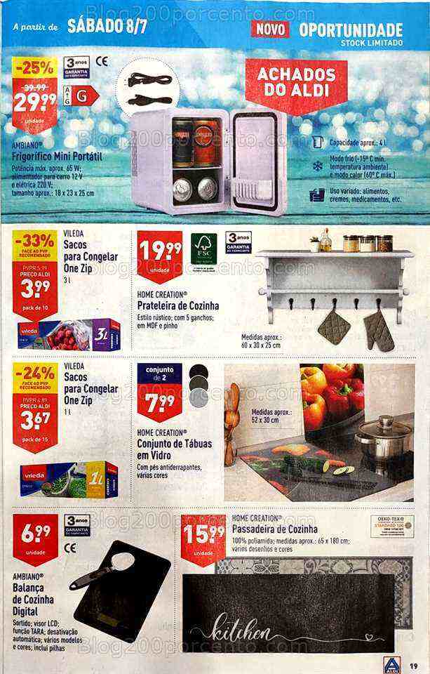 Antevisão Folheto ALDI Promoções de 5 a 11 julho
