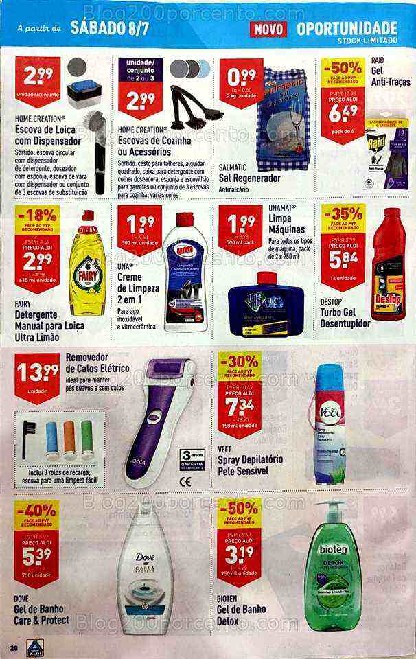 Antevisão Folheto ALDI Promoções de 5 a 11 julho