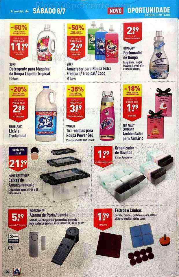 Antevisão Folheto ALDI Promoções de 5 a 11 julho