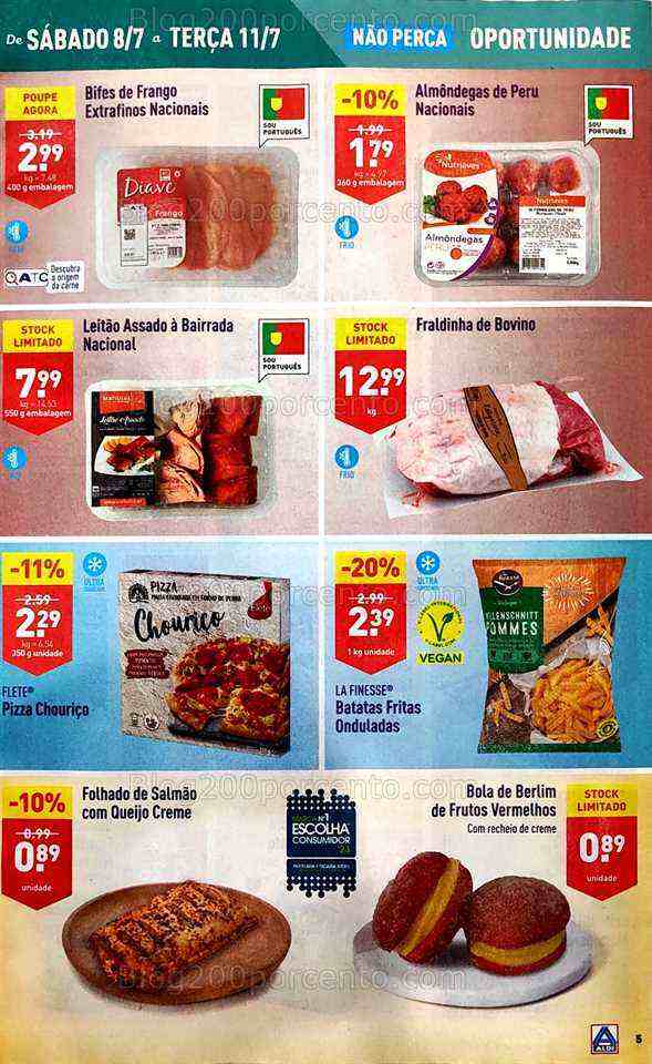 Antevisão Folheto ALDI Promoções de 5 a 11 julho