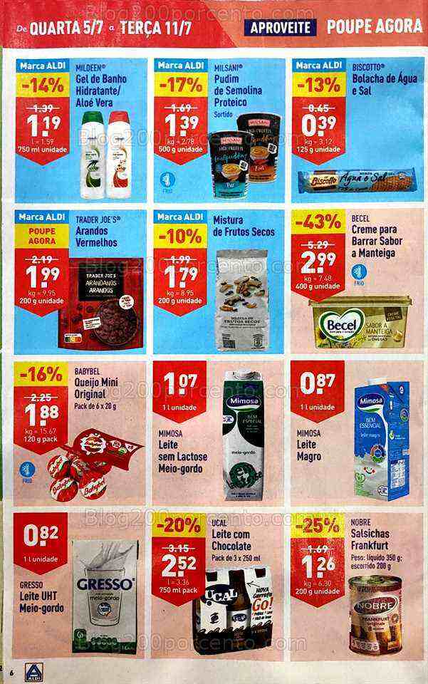 Antevisão Folheto ALDI Promoções de 5 a 11 julho