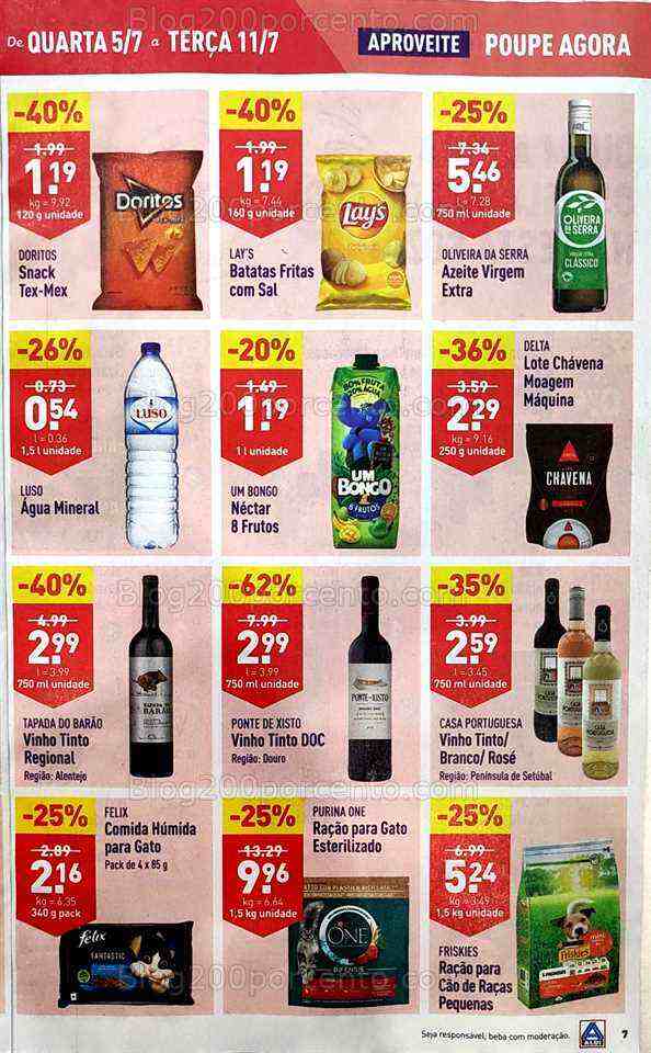 Antevisão Folheto ALDI Promoções de 5 a 11 julho