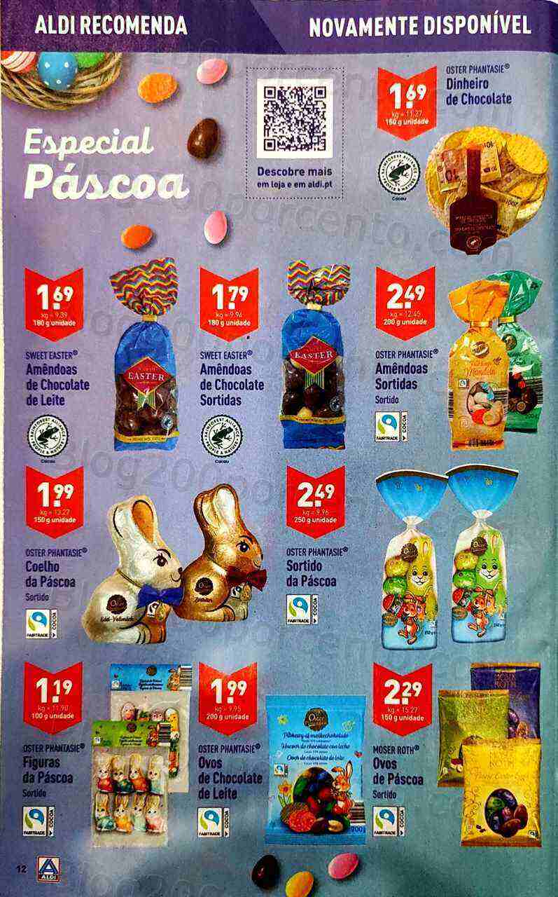 Antevisão Folheto ALDI Especial Páscoa Promoções de 8 a 14 março